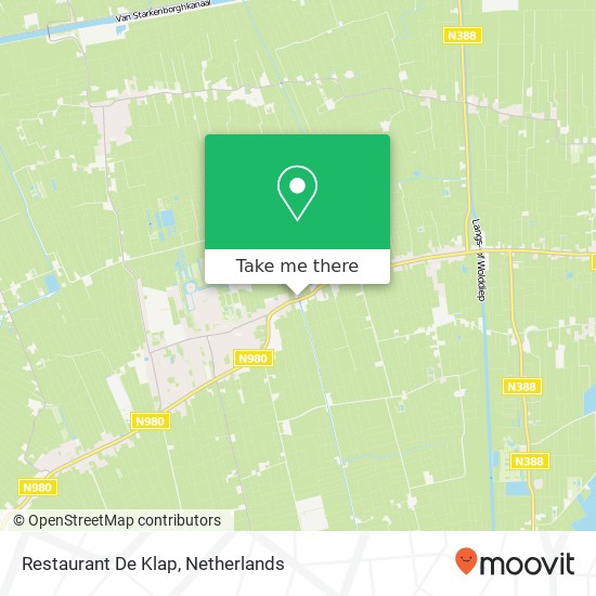 Restaurant De Klap map