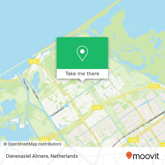 Dierenasiel Almere map