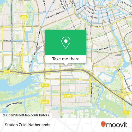 Station Zuid map