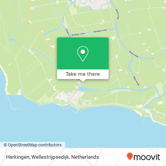 Herkingen, Wellestrijpsedijk map