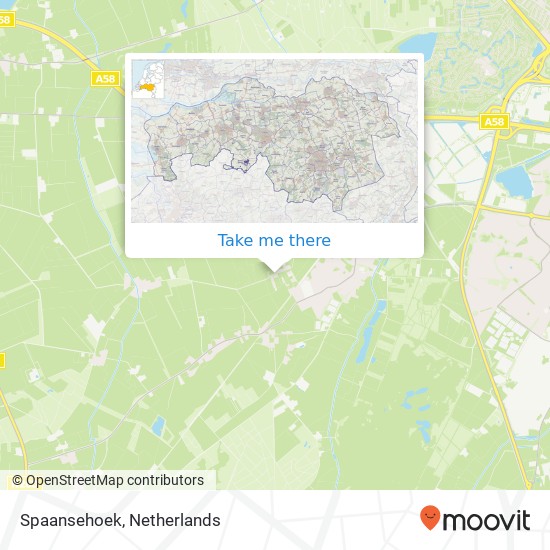 Spaansehoek map