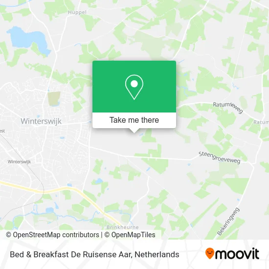 Bed & Breakfast De Ruisense Aar map