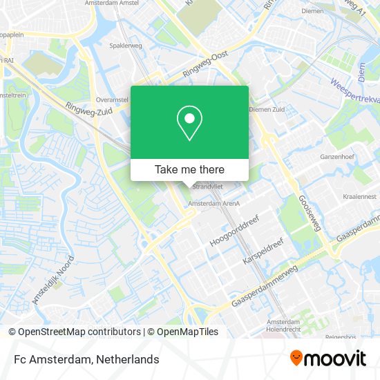 Fc Amsterdam map