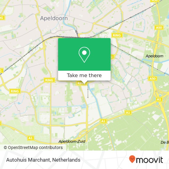 Autohuis Marchant map