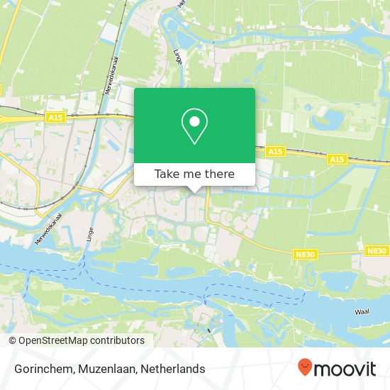 Gorinchem, Muzenlaan map