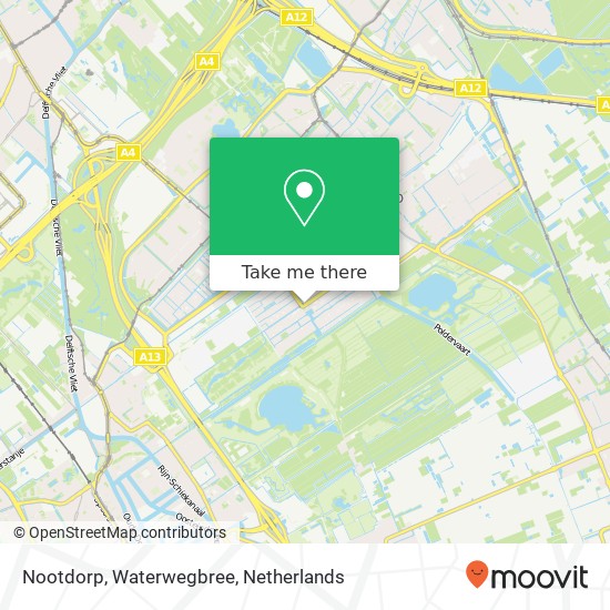 Nootdorp, Waterwegbree map