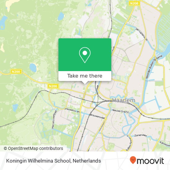 Koningin Wilhelmina School map