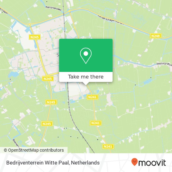 Bedrijventerrein Witte Paal map