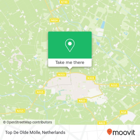 Top De Olde Mölle map