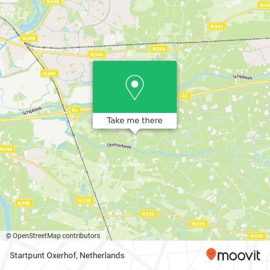 Startpunt Oxerhof map