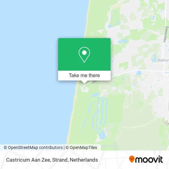 Castricum Aan Zee, Strand map