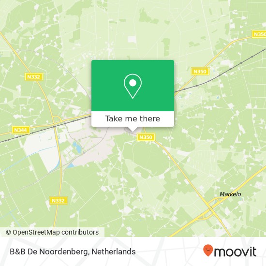 B&B De Noordenberg map