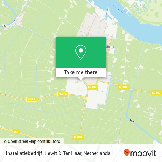 Installatiebedrijf Kiewit & Ter Haar map