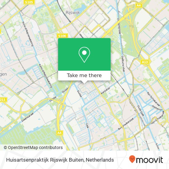 Huisartsenpraktijk Rijswijk Buiten map