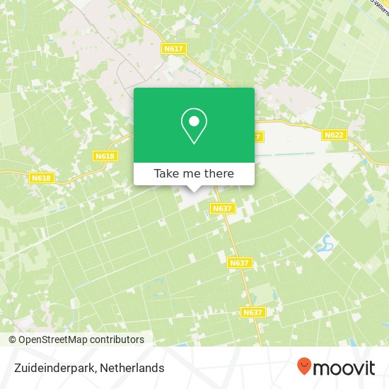 Zuideinderpark map