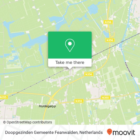 Doopgezinden Gemeente Feanwalden map