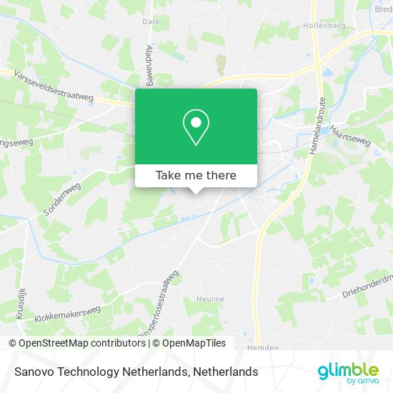 Sanovo Technology Netherlands Karte