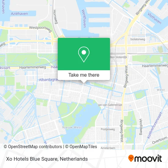 Xo Hotels Blue Square map