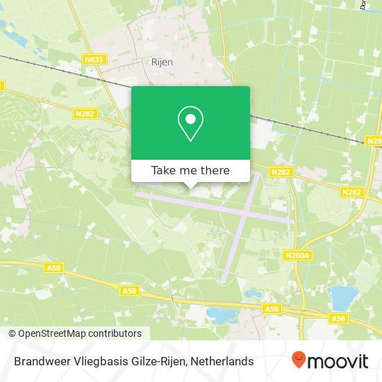 Brandweer Vliegbasis Gilze-Rijen Karte