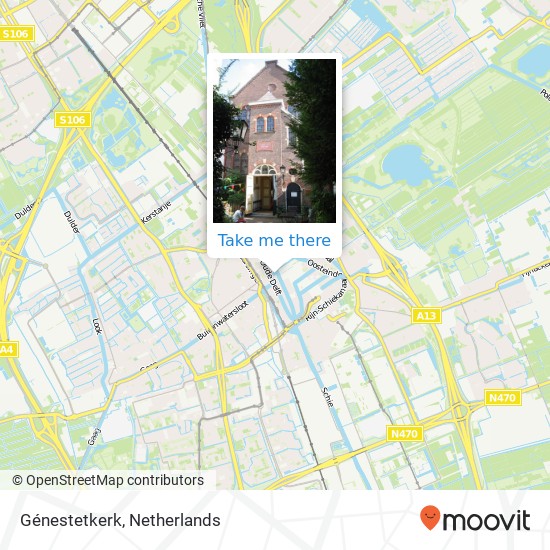 Génestetkerk Karte