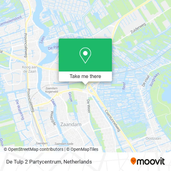De Tulp 2 Partycentrum map