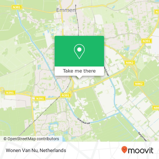 Wonen Van Nu map