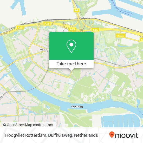 Hoogvliet Rotterdam, Duifhuisweg map