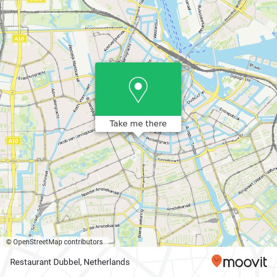 Restaurant Dubbel map