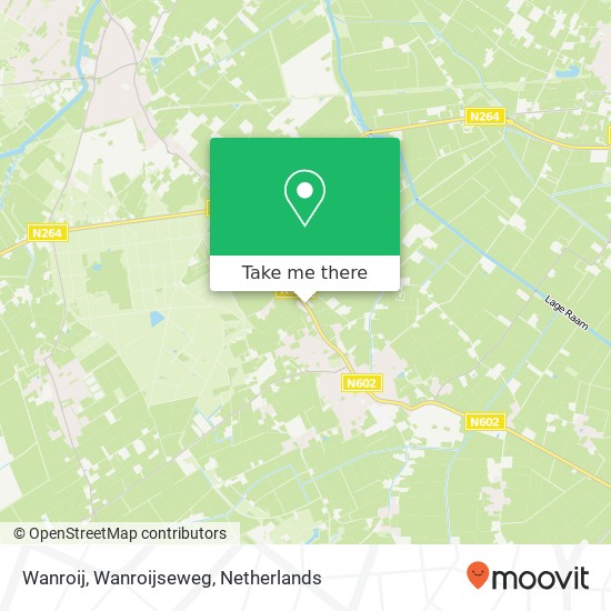 Wanroij, Wanroijseweg map