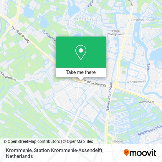 Krommenie, Station Krommenie-Assendelft map