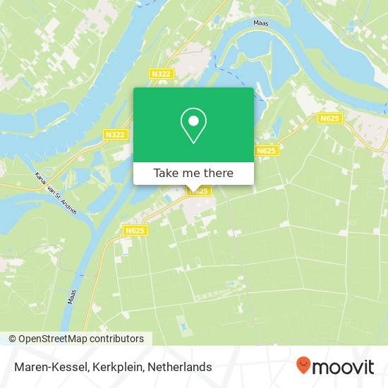 Maren-Kessel, Kerkplein Karte