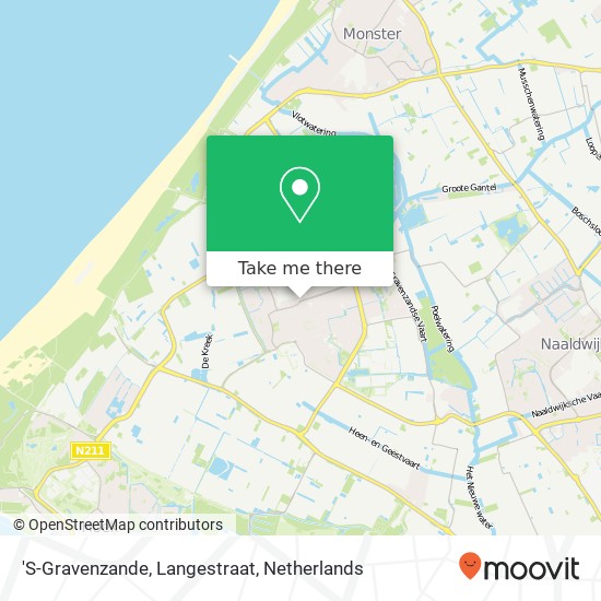 'S-Gravenzande, Langestraat map