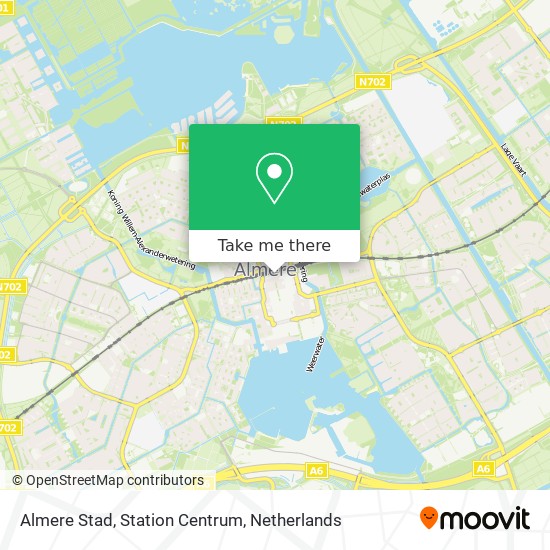 Almere Stad, Station Centrum map