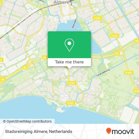 Stadsreiniging Almere map
