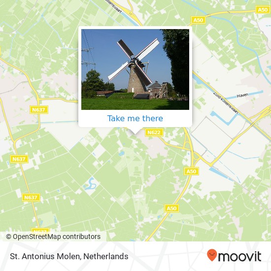 St. Antonius Molen Karte