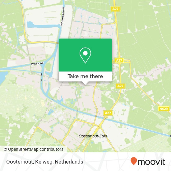 Oosterhout, Keiweg Karte