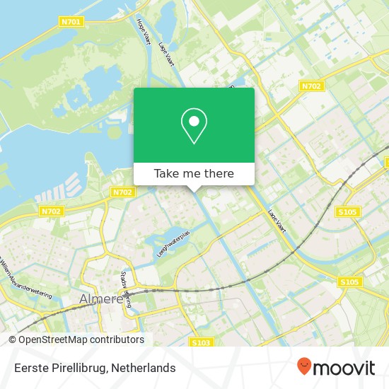 Eerste Pirellibrug map