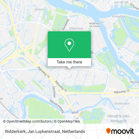 Ridderkerk, Jan Luykenstraat map