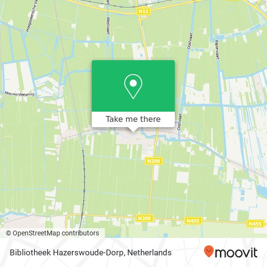 Bibliotheek Hazerswoude-Dorp map