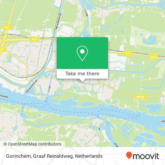 Gorinchem, Graaf Reinaldweg map