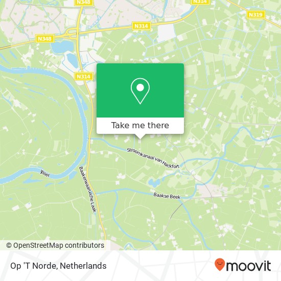 Op 'T Norde map