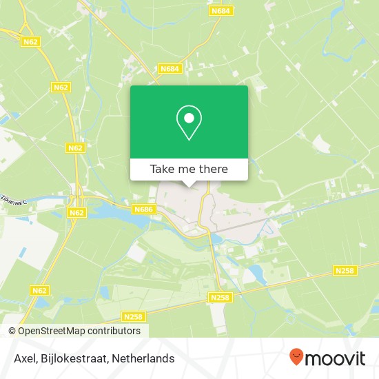 Axel, Bijlokestraat map