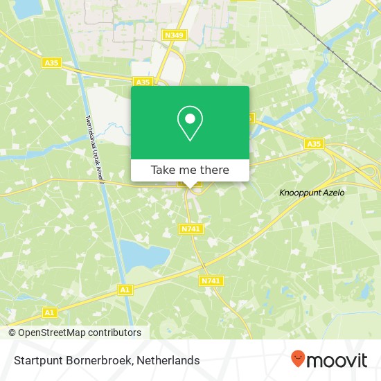 Startpunt Bornerbroek map