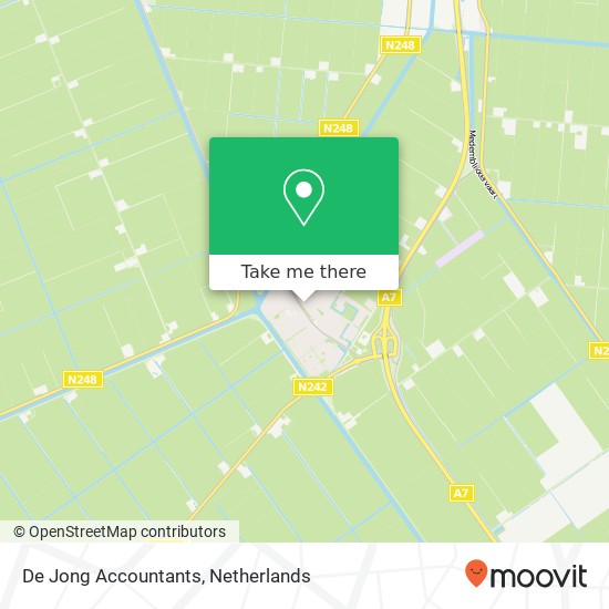De Jong Accountants map