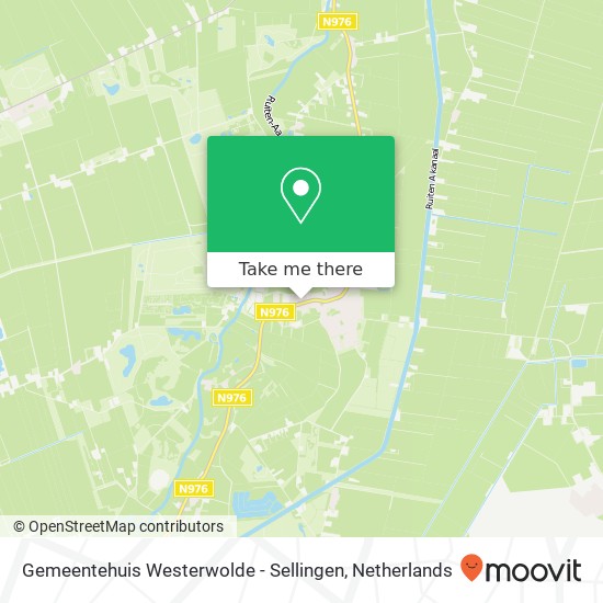 Gemeentehuis Westerwolde - Sellingen map