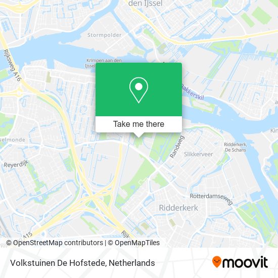 Volkstuinen De Hofstede map