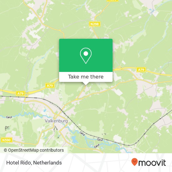 Hotel Rido map