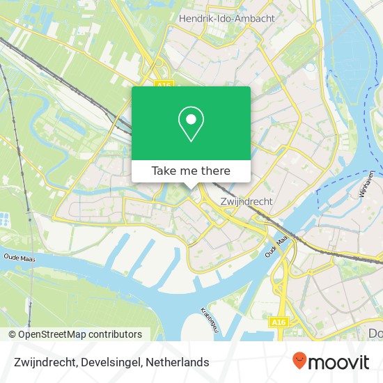 Zwijndrecht, Develsingel map