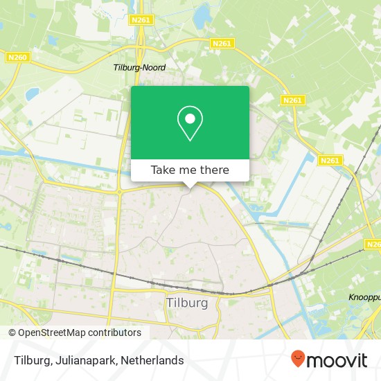 Tilburg, Julianapark map