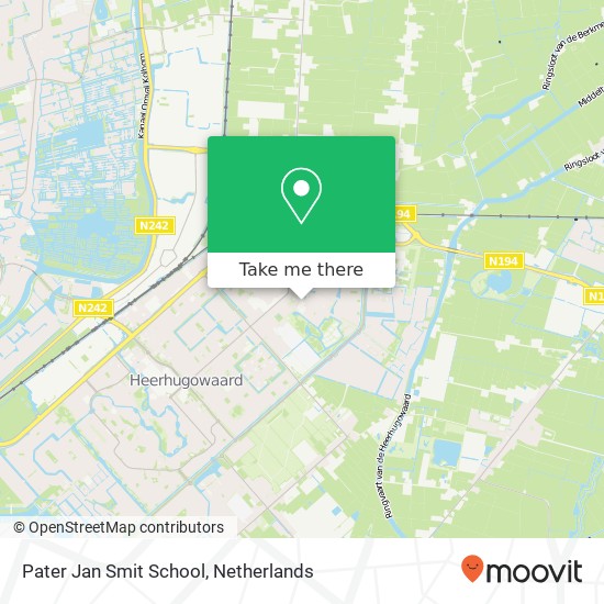 Pater Jan Smit School map